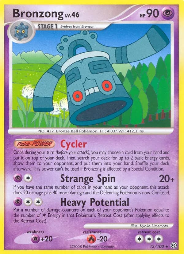 Bronzong — Sturmtief 13 German Pokémon card