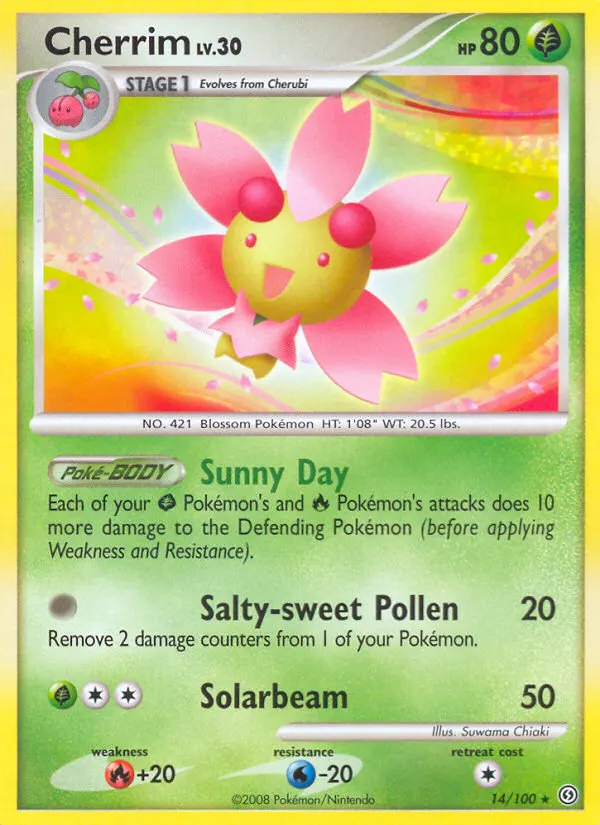 Cherrim — Stormfront 14 Pokémon card