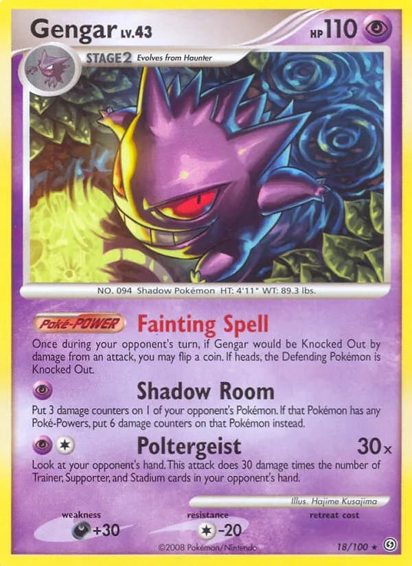 Gengar — Stormfront 18 Pokémon card