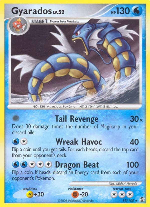 Gyarados — Stormfront 19 Pokémon card
