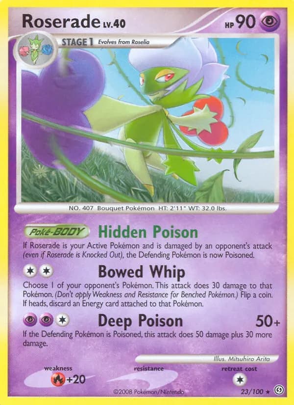 Roserade — Sturmtief 23 German Pokémon card