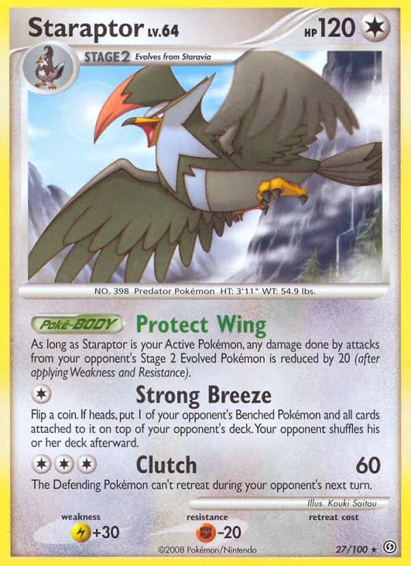Staraptor — Stormfront 27 Pokémon card