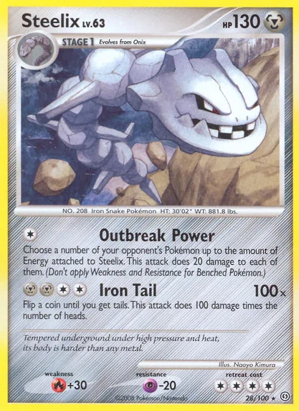 Steelix — Stormfront 28 Pokémon card