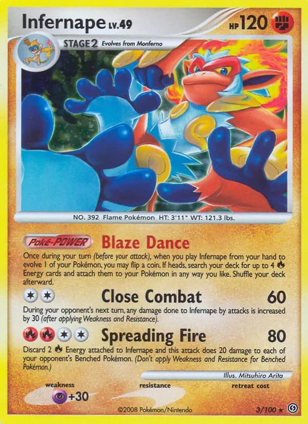 Panferno — Sturmtief 3 German Pokémon card