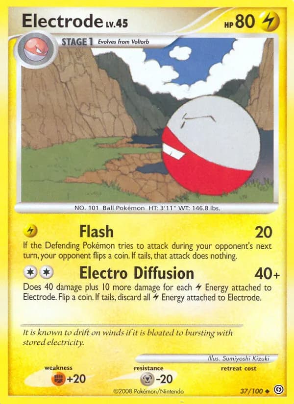 Lektrobal — Sturmtief 37 German Pokémon card