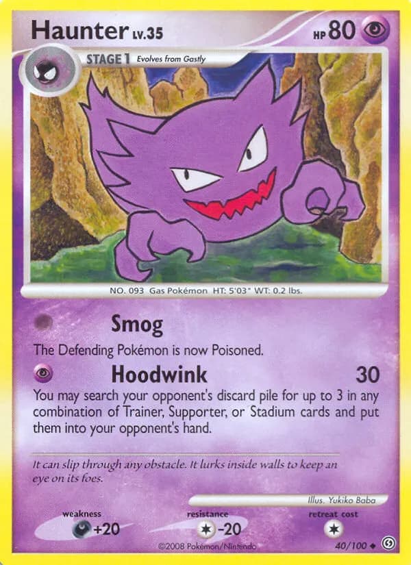 Haunter — Stormfront 40 Pokémon card