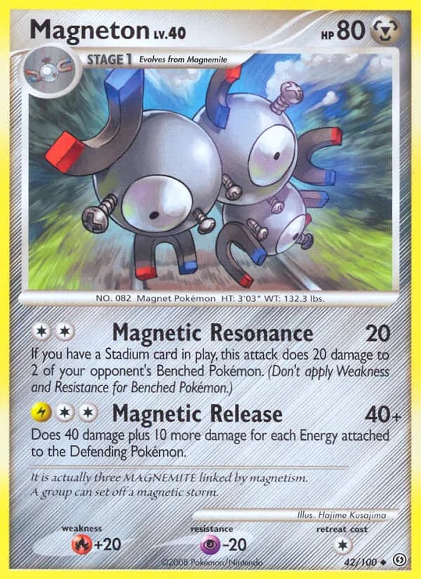 Magnéton — Tempête 42 French Pokémon card