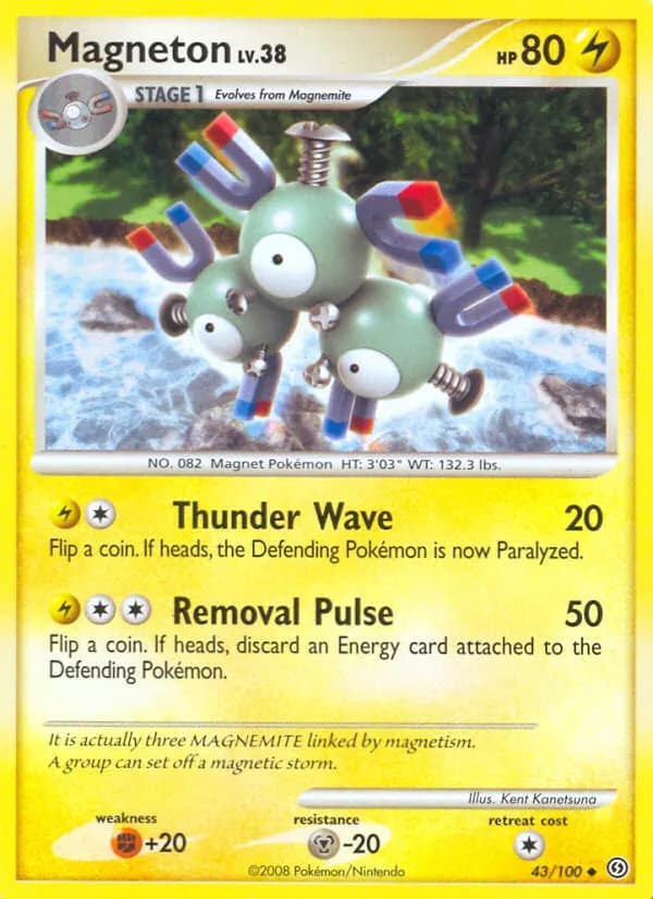 Magnéton — Tempête 43 French Pokémon card