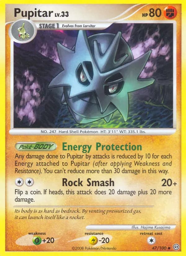 Pupitar — Stormfront 47 Pokémon card