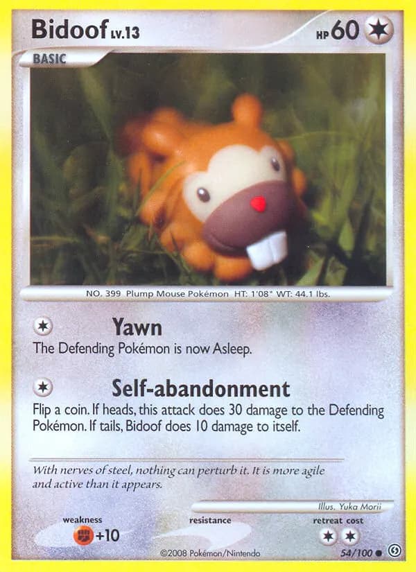 Bidiza — Sturmtief 54 German Pokémon card