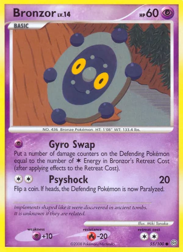 Bronzel — Sturmtief 55 German Pokémon card