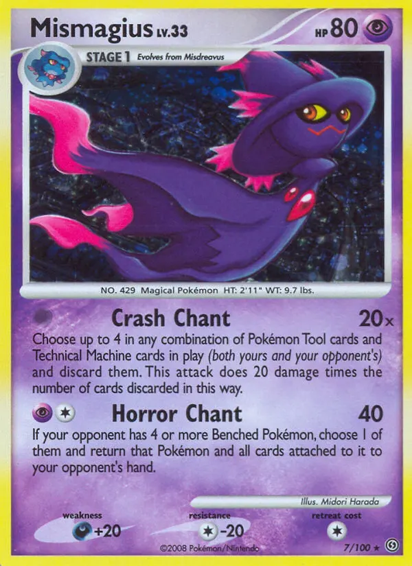 Mismagius — Stormfront 7 Pokémon card