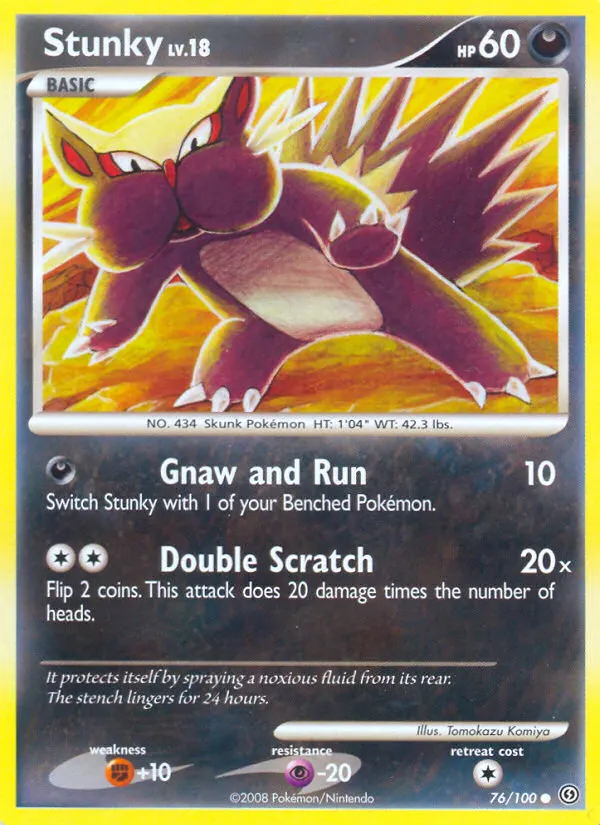 Skunkapuh — Sturmtief 76 German Pokémon card