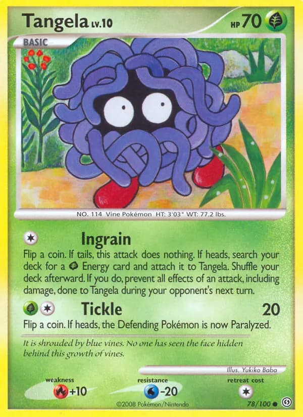Tangela — Stormfront 78 Pokémon card
