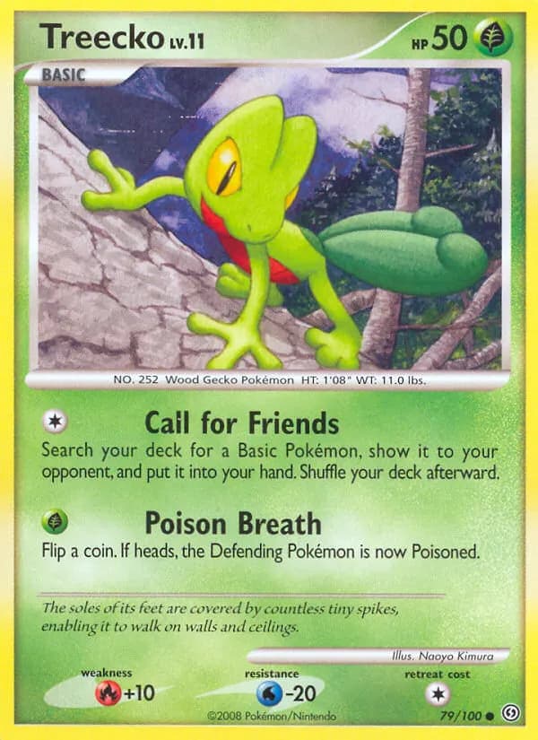 Treecko — Stormfront 79 Pokémon card