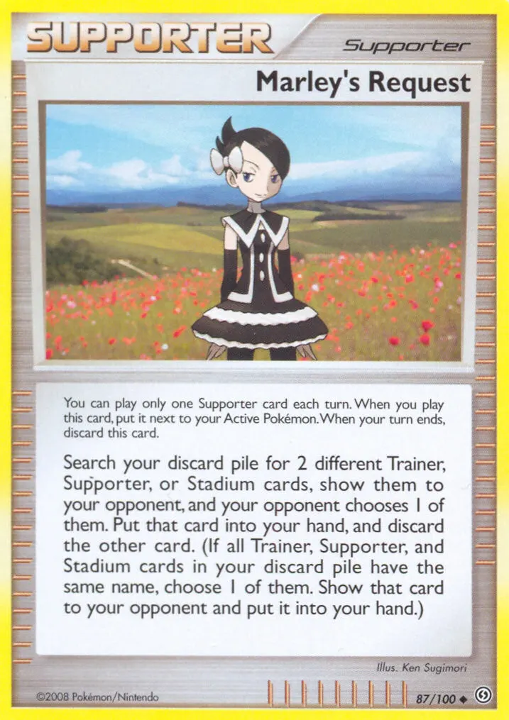 Marley's Request — Stormfront 87 Pokémon card