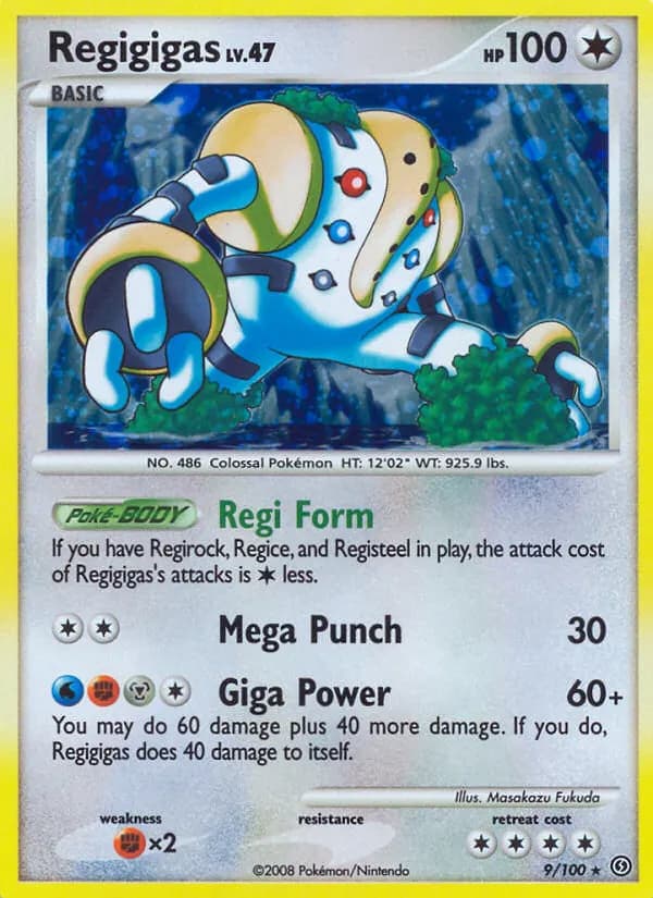 Regigigas — Stormfront 9 Pokémon card