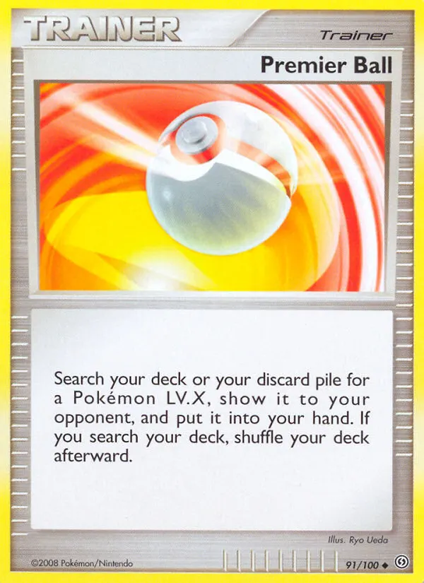 Premier Ball — Stormfront 91 Pokémon card