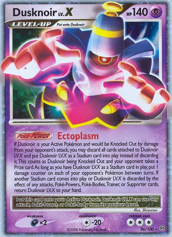 Dusknoir LV.X — Stormfront 96 Pokémon card