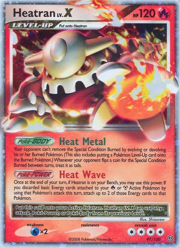 Heatran — Tempête 97 French Pokémon card