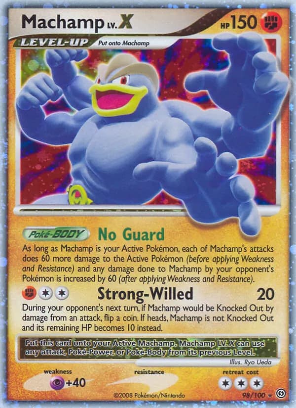 Machamp LV.X — Stormfront 98 Pokémon card