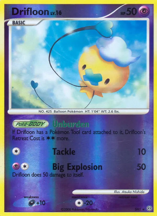 Drifloon — Stormfront SH1 Pokémon card