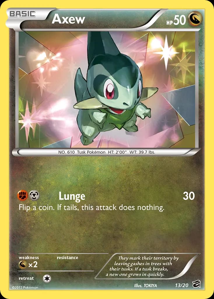 Axew — Dragon Vault 13 Pokémon card