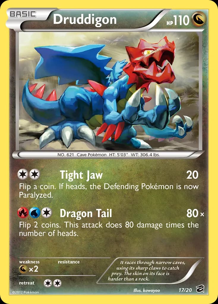 Druddigon — Dragon Vault 17 Pokémon card