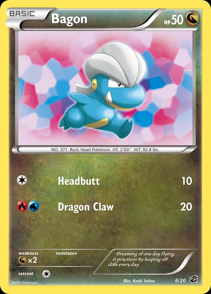 Bagon — Dragon Vault 6 Pokémon card