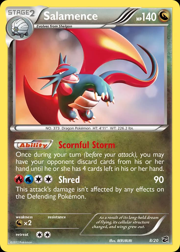 Salamence — Dragon Vault 8 Pokémon card