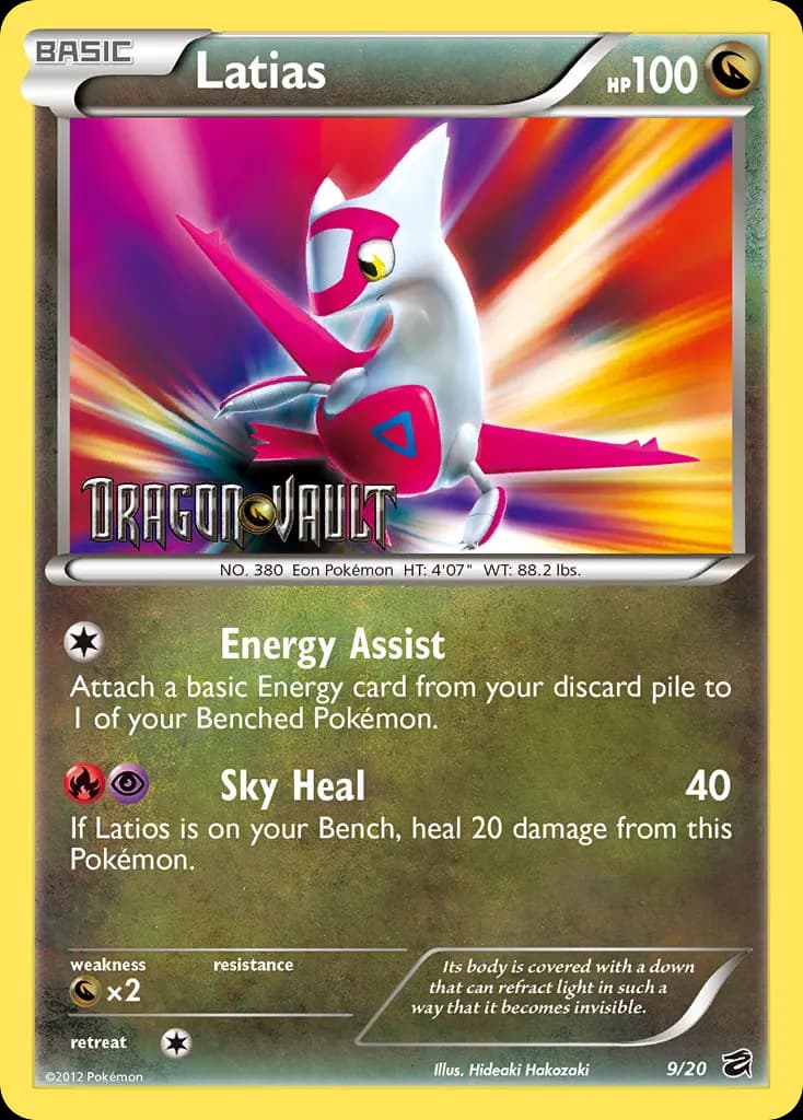 Latias — Dragon Vault 9 Pokémon card