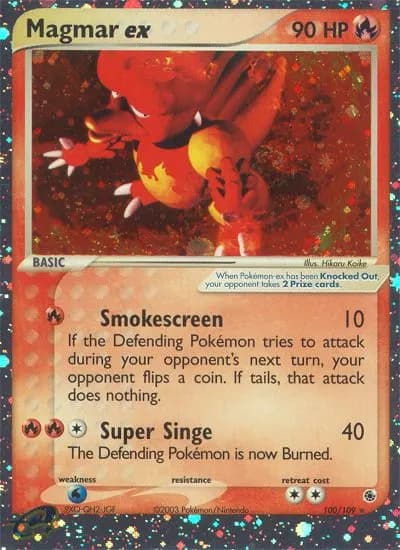Magmar-ex — EX Rubin & Saphir 100 German Pokémon card