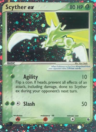Sichlor-ex — EX Rubin & Saphir 102 German Pokémon card
