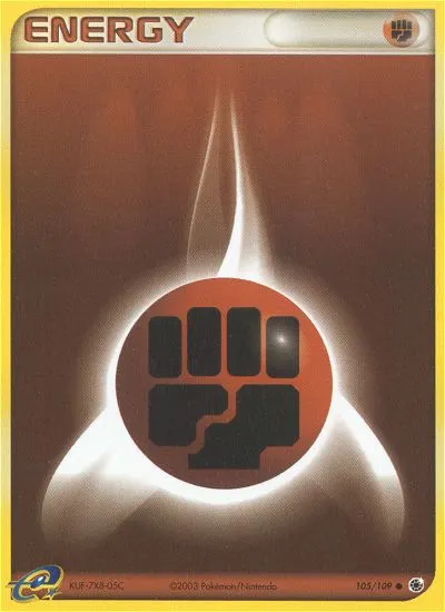 Fighting Energy — Ruby & Sapphire 105 Pokémon card