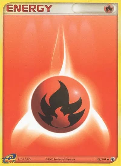 Fire Energy — Ruby & Sapphire 108 Pokémon card