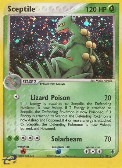 Sceptile — Ruby & Sapphire 11 Pokémon card