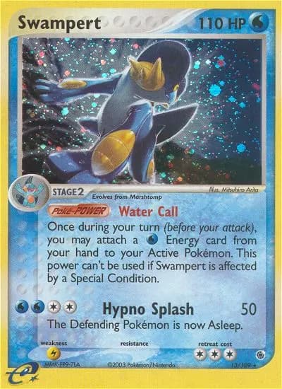 Swampert — Ruby & Sapphire 13 Pokémon card