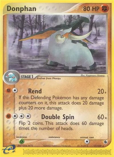 Donphan — EX Rubin & Saphir 17 German Pokémon card