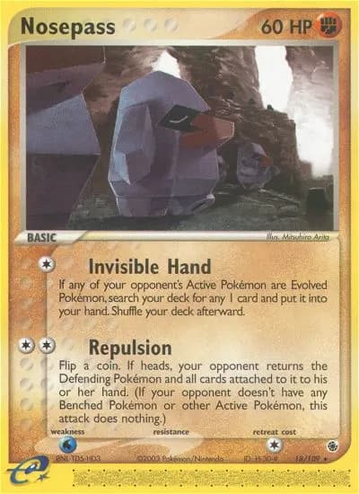 Nosepass — Ruby & Sapphire 18 Pokémon card