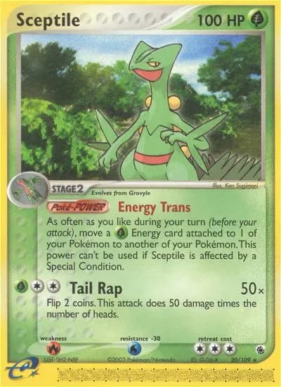 Sceptile — Ruby & Sapphire 20 Pokémon card