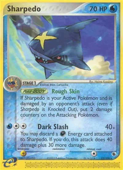 Sharpedo — Ruby & Sapphire 22 Pokémon card