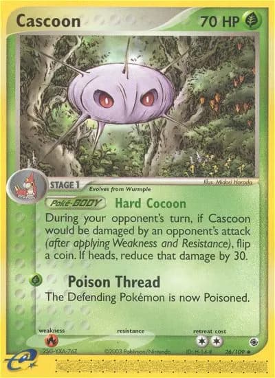 Cascoon — Ruby & Sapphire 26 Pokémon card
