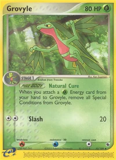 Grovyle — Ruby & Sapphire 32 Pokémon card