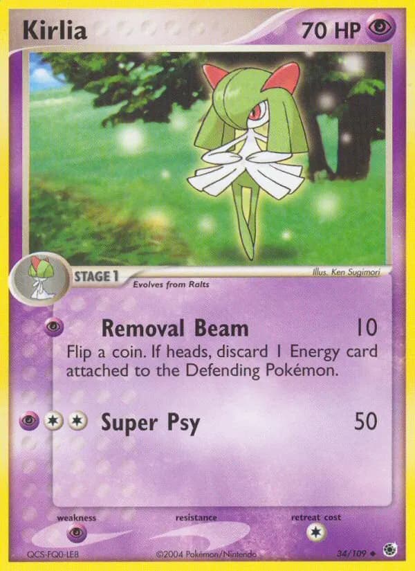 Kirlia — Ruby & Sapphire 34 Pokémon card