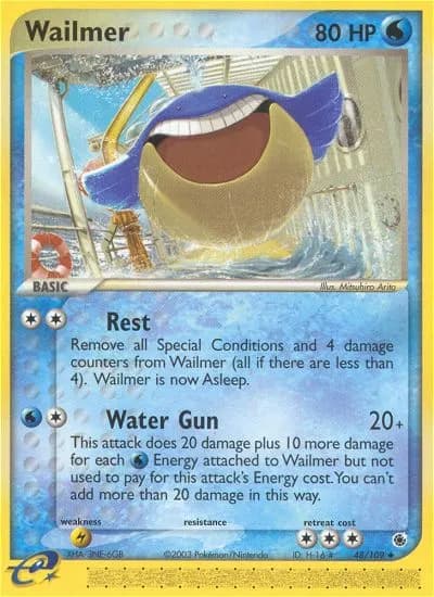 Wailmer — Ruby & Sapphire 48 Pokémon card