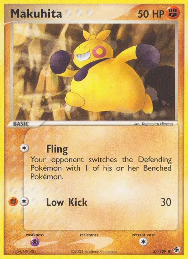 Makuhita — Ruby & Sapphire 57 Pokémon card