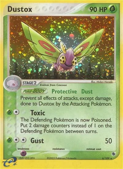 Dustox — Ruby & Sapphire 6 Pokémon card