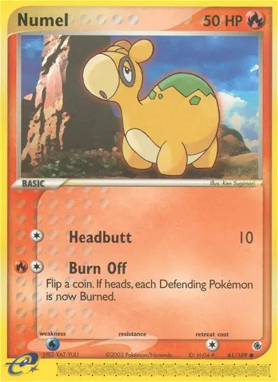 Camaub — EX Rubin & Saphir 61 German Pokémon card