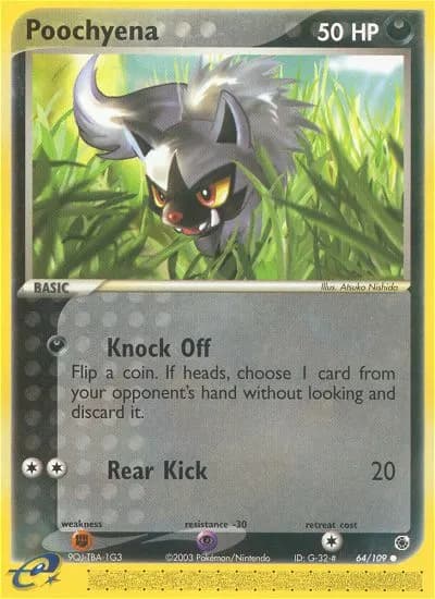 Poochyena — Ruby & Sapphire 64 Pokémon card