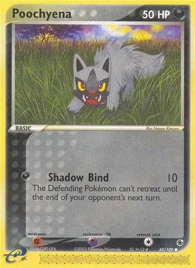 Poochyena — Ruby & Sapphire 65 Pokémon card